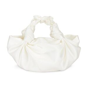 NLA Collection: White Silk Knot Bag